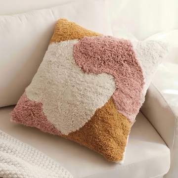 THiRTEEN 拾參家居 初春抱枕套 聚脂纖維  晨曦杏桃  45 x 45cm