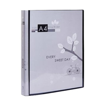 連勤LAN CHYN PP四孔無耳圓型夾/LC-4A/附封面套/黑