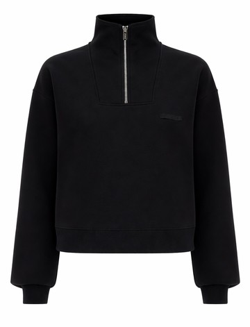 jacquemus grosgrain sweatshirt with turtleneck