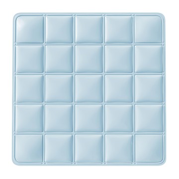 Viita 極涼勁爽舒壓冰絲方格涼感雙倍凝膠坐墊/椅墊 冰川藍  40 x 40cm