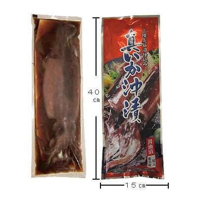 真いか沖漬 醤油漬 (6本入) 角萬 三陸気仙沼産 スルメイカ 珍味 酒の肴 おつまみ お取り寄せ お歳暮