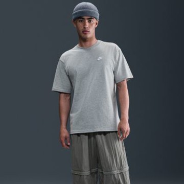 NIKE 短袖上衣 男 寬鬆版型 AS M NSW TEE CLUB MAX 灰 FV0376-063(3S4547)