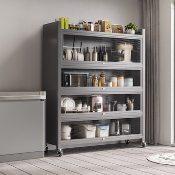 HappyLife 防塵碳鋼翻門櫃 加寬款 五層100公分 100×42×164cm Y11555