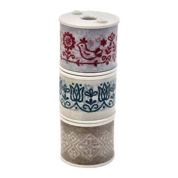 KOKUYO 國譽 Bobbin 紙膠帶 寬15mm x 長3m 3入組  刺繡  1組