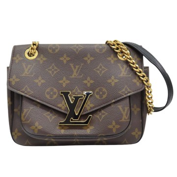 LOUIS VUITTON LV 路易威登 棕色 原花 PVC塗層帆布 肩背包 M45592 【二手名牌BRAND OFF】