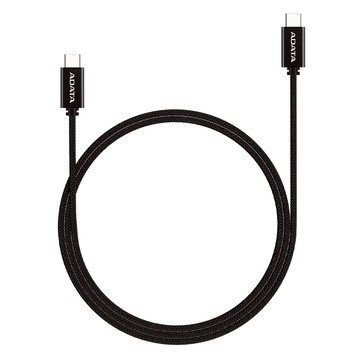 ADATA 威剛 100W PD TYPE-C快充傳輸線 E-Marker 晶片  2m  黑色  1條