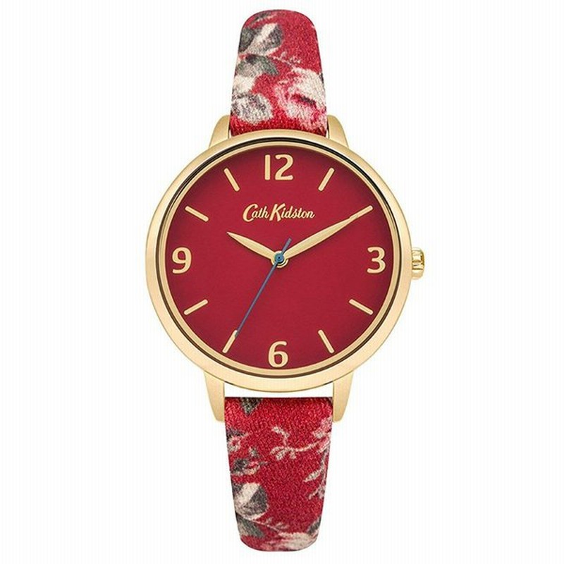 キャスキッドソン Cath Kidston 花柄 レディース 腕時計 ガーデンローズ 36mm レッド ゴールド Ckl002rg 通販 Lineポイント最大0 5 Get Lineショッピング