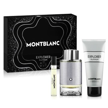 MONTBLANC 萬寶龍 極限探尋男性淡香精禮盒(淡香精100ml+隨行香氛7.5ml+沐浴精100ml)