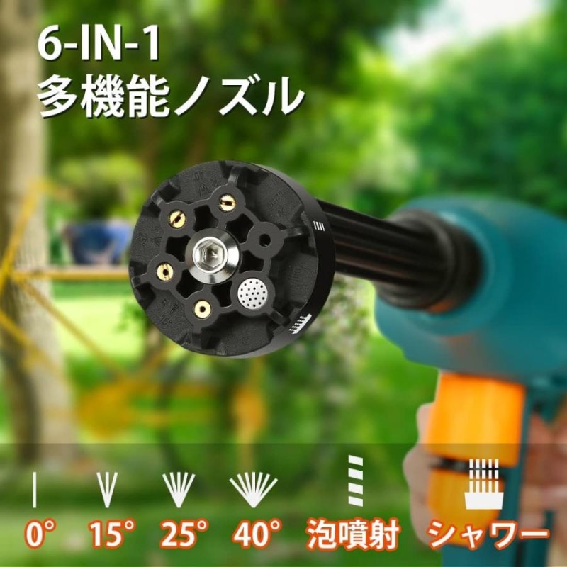 充電式高圧洗浄機 HY-6040B コードレス ブラシレスモーター搭載 6種類