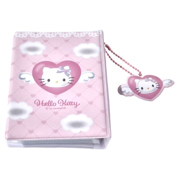 Hello Kitty 凱蒂貓 迷你相簿 約10.4x7.5x2.6cm PVC、金屬、紙材質  天使 粉色