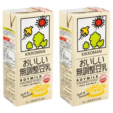 KIKKOMAN 龜甲萬 豆乳 無調整  2瓶  1L