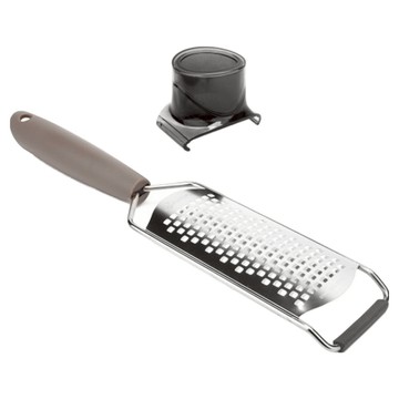 LuigiFerrero Norsk 壓器 + 止滑起司檸檬刨絲器 4mm  摩卡  1組