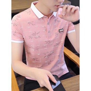 男士短袖t恤2025夏季新款polo衫高端冰絲上衣服保羅翻領體恤冰感