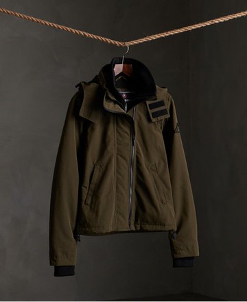 Superdry Women's Women's Ottoman SD-Windcheater Jacket Green / Khaki - Size: 8 Size: 4