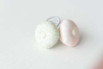 泡泡糖髮束 - 粉紅＆粉綠