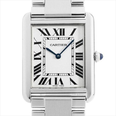 カルティエ タンクソロ LM 腕時計 時計 ステンレススチール W5200014 クオーツ メンズ 1年保証 CARTIER  カルティエ