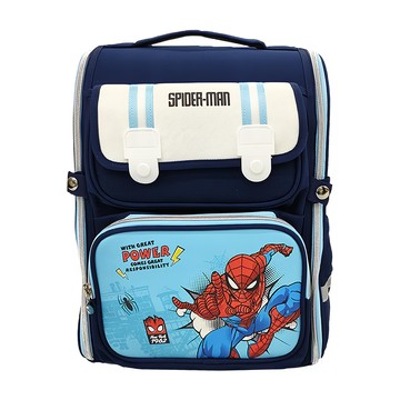 MARVEL 漫威 SPIDER-MAN 蜘蛛人 超輕護脊書包 39x30x16cm 淨重0.6kg 尼龍塑膠  黑色/深藍色