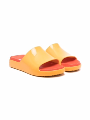 Mini Melissa - slip-on single-strap sandals - kids - PVC/Rubber/PVC - 34 - Orange