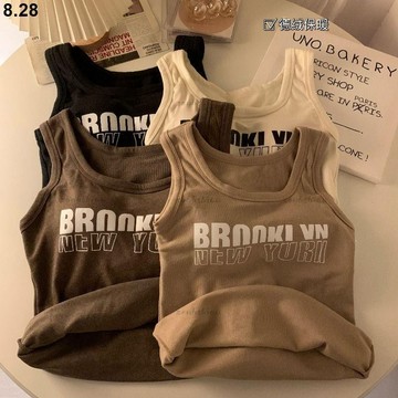 高品質🌷150公斤可穿 胖MM大尺碼女裝 帶胸墊 吊帶小背心女 秋冬新款 美式 辣妹短版內搭打底衫 小可愛 大尺碼上衣