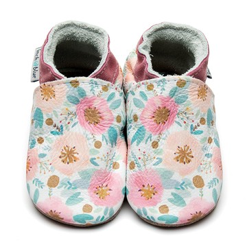 英國Inch Blue - 真皮手工寶寶鞋-春日花園