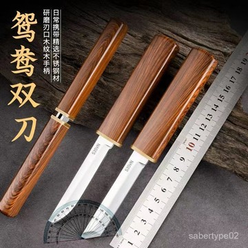 【臺灣出貨】新款刀具雙龍鳳刀鋒利便攜家用水果刀瓜果刀快遞刀野炊喫刀通用 QZI5