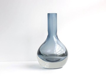【Riihimaen lasi】Riihimaen Lasi 花瓶 (藍灰色)
