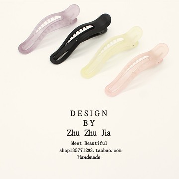 磨砂鴨嘴夾網紅大號女夏季簡約后腦勺頭飾發夾鯊魚夾盤發發卡氣質