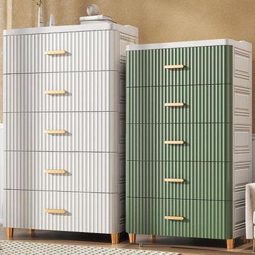 45-70CM寬歐式收納柜抽屜式儲物收柜子置物柜家用塑料零食五斗柜