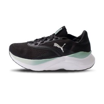 Puma Softride Mayve Wns 女鞋 黑綠色 緩震 針織鞋面 透氣 舒適 運動 慢跑鞋 31016022