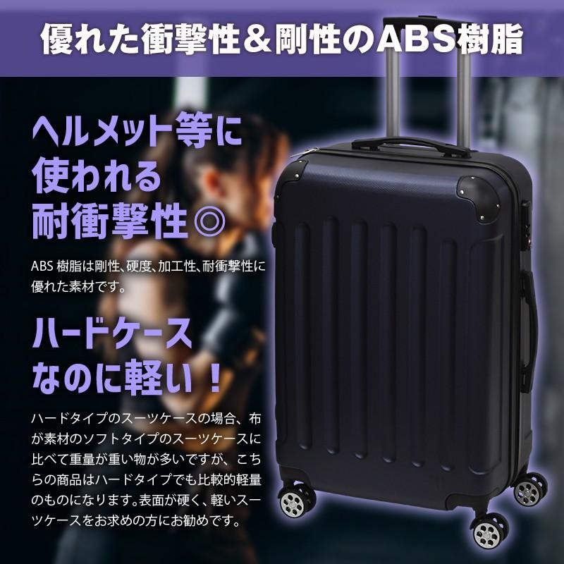 スーツケース Lサイズ 容量98L suitcase エコノミック TSAロック