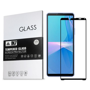 IN7 SONY Xperia 10 IV (6吋) 高清 高透光2.5D滿版9H鋼化玻璃保護貼 疏油疏水 鋼化膜-黑色