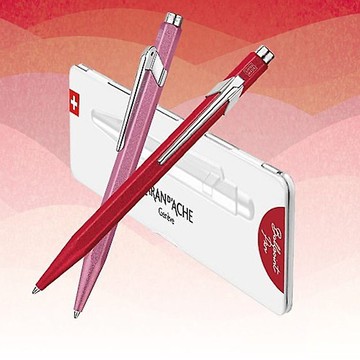 CARAN DACHE 卡達 849 COLORMAT-X 原子筆, 粉紅色 免費刻字服務