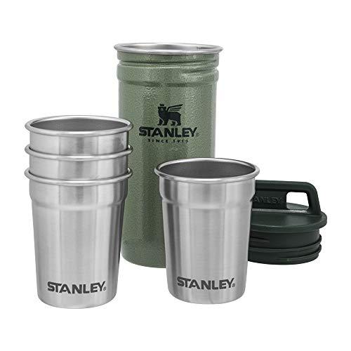 STANLEY 10-01705-033 THE NESTING SHOT GLASS SET HAMMERTONE GREEN SET OF 4-2OZ 59ML