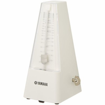 ヤマハ YAMAHA メトロノーム アイボリー MP-90IV 定番の三角錐 振り子式 ゼンマイ駆動 指紋が付きにくい マット仕上げ ネジ巻