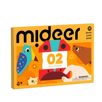 MiDeer 美術摺紙書－腦力提升 LEVEL2｜兒童摺紙練習×手眼協調×創意美勞 6936352533641