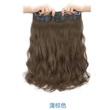 MoonDy 大波浪 197C 接髮片 女生假髮 自然黑3片裝-60cm 三片式 增髮量