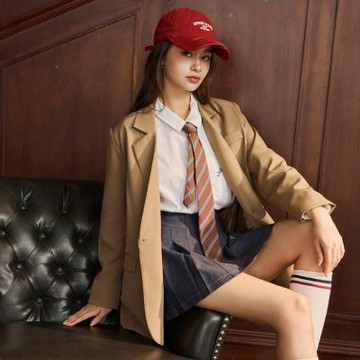 OB嚴選-經典單釦寬版西裝外套《EA3847-》