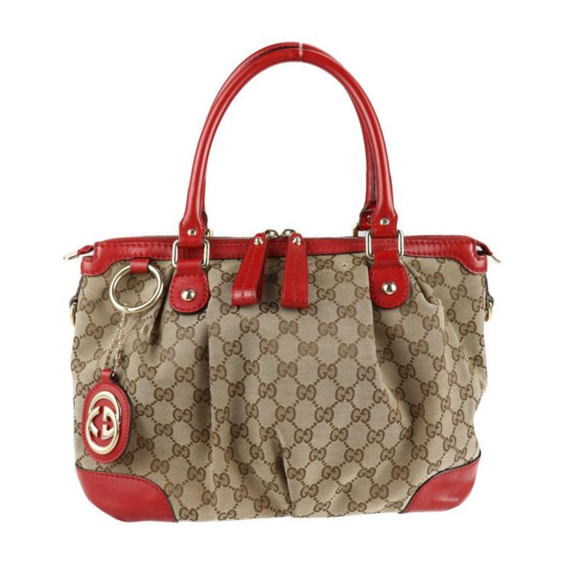 GUCCI グッチ スーキー 247902 ハンドバッグ GGキャンバス レザー