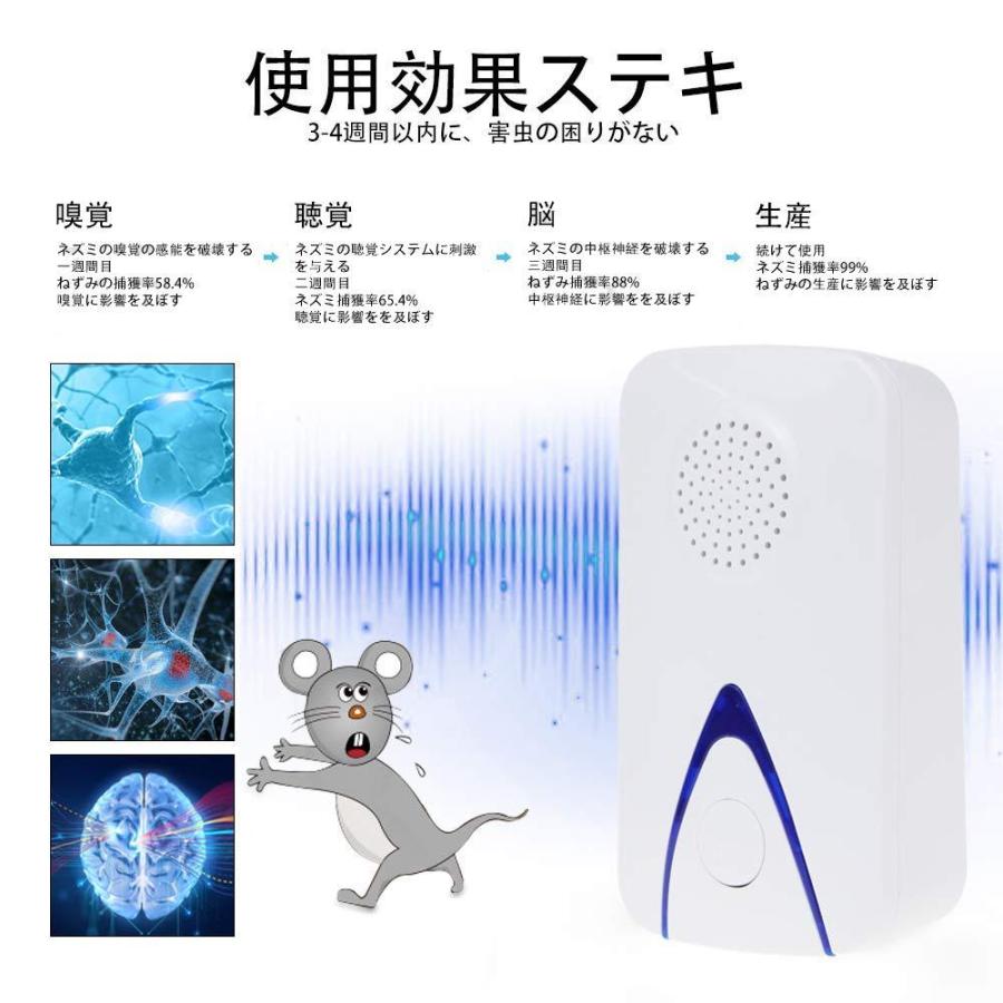 害虫駆除器 ネズミ撃退器 超音波式 虫除け器 鼠 ゴキブリ 蚊 虫 アリ ノミ ハエ ダニ シロアリ ハチ クモ対策器 コウモリなどに対応