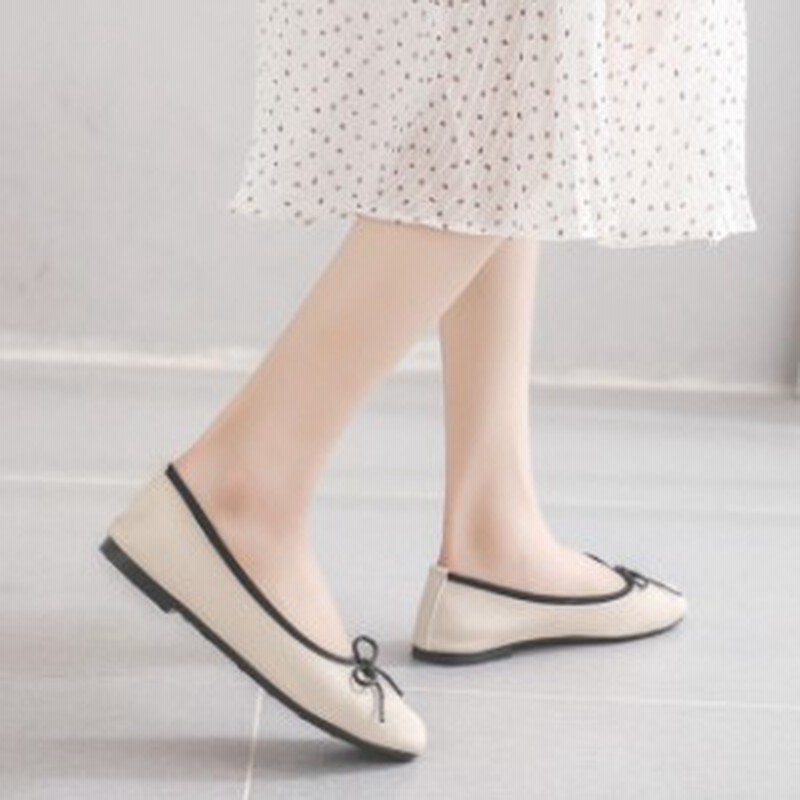 パンプス ヒール レディース 2色 バレエシューズ ぺたんこ ローヒール パイピング リボン 大人可愛い 大人女子 エレガント 春 夏 ガーリ 通販 Lineポイント最大1 0 Get Lineショッピング