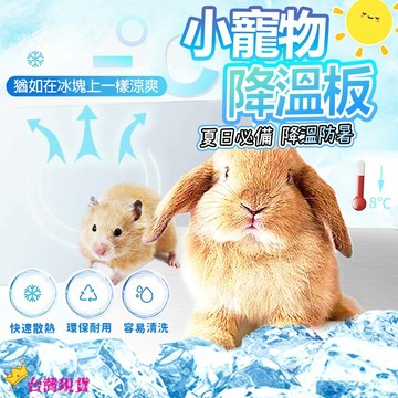 【12H發貨 滿額免運】小寵降溫板 涼感散熱板 小動物散熱板 冰墊 涼墊 降溫鋁板 兔子散熱片 倉鼠降溫板 兔子降溫板