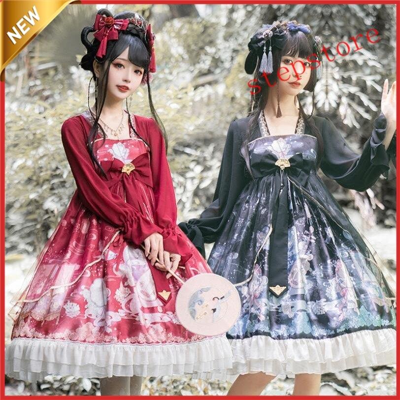 レディースロリータワンピース ドレス ゴシックゴスロリ ドレスLolita