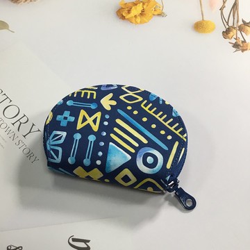 票夾貝殼零錢包  北歐幾何