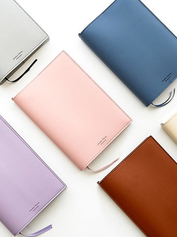 Leather Strap Card Holder Book Cover L Size