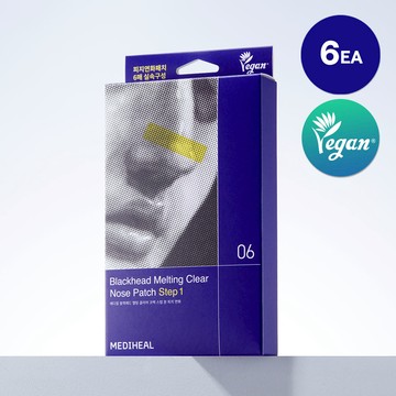 MEDIHEAL Blackhead Melting Clear Nose Patch Step 1 6P