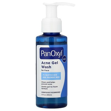 PanOxyl, 祛痘凝膠潔面，用於面部，3 液量盎司（89 毫升）
