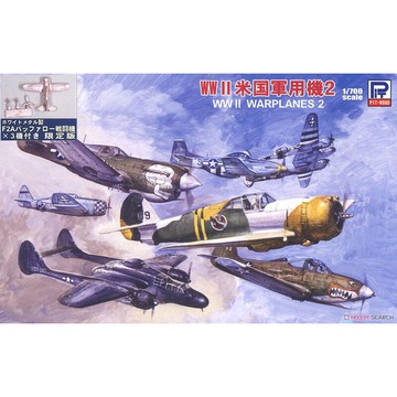 ≡MOCHO≡ 現貨 PIT-ROAD 1/700 S43SP 二戰 美國軍用機2 w/金屬製F2A*3 組裝模型