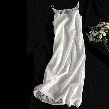 長版純棉吊帶內搭洋裝/設計所在Q1646