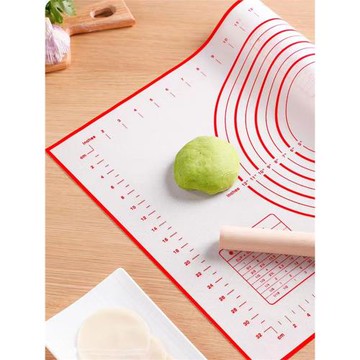 食品級硅膠墊面墊家用搟面烘焙案板耐高溫揉面墊不沾帶刻度防滑