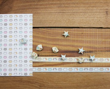 【星星紙】 折星星紙條(星星貓黃藍)930288